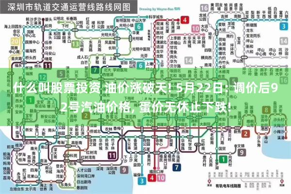 什么叫股票投资 油价涨破天! 5月22日: 调价后92号汽油价格, 蛋价无休止下跌!