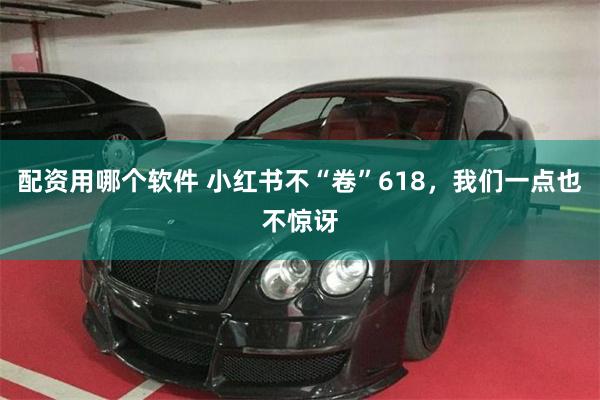 配资用哪个软件 小红书不“卷”618，我们一点也不惊讶